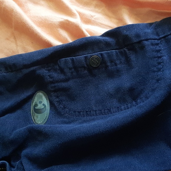 Blue Cotton Cake Walk Pants - Picture 4 of 5